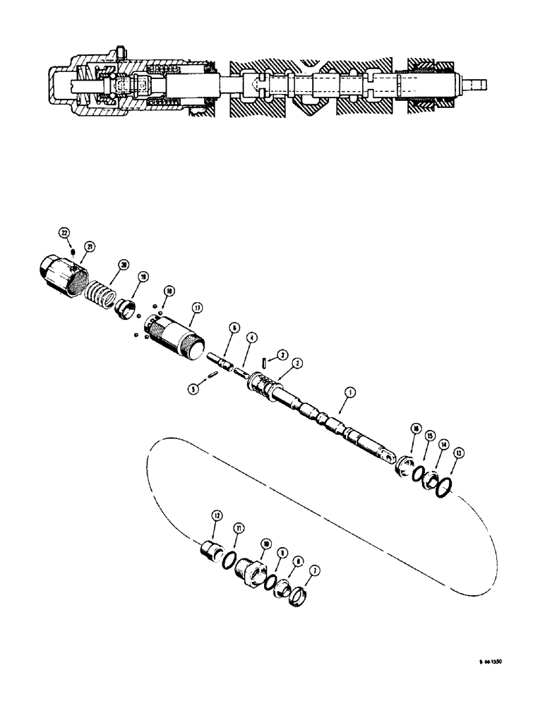 Схема запчастей Case 310G - (272) - FOUR POSITION SPOOLS (07) - HYDRAULIC SYSTEM