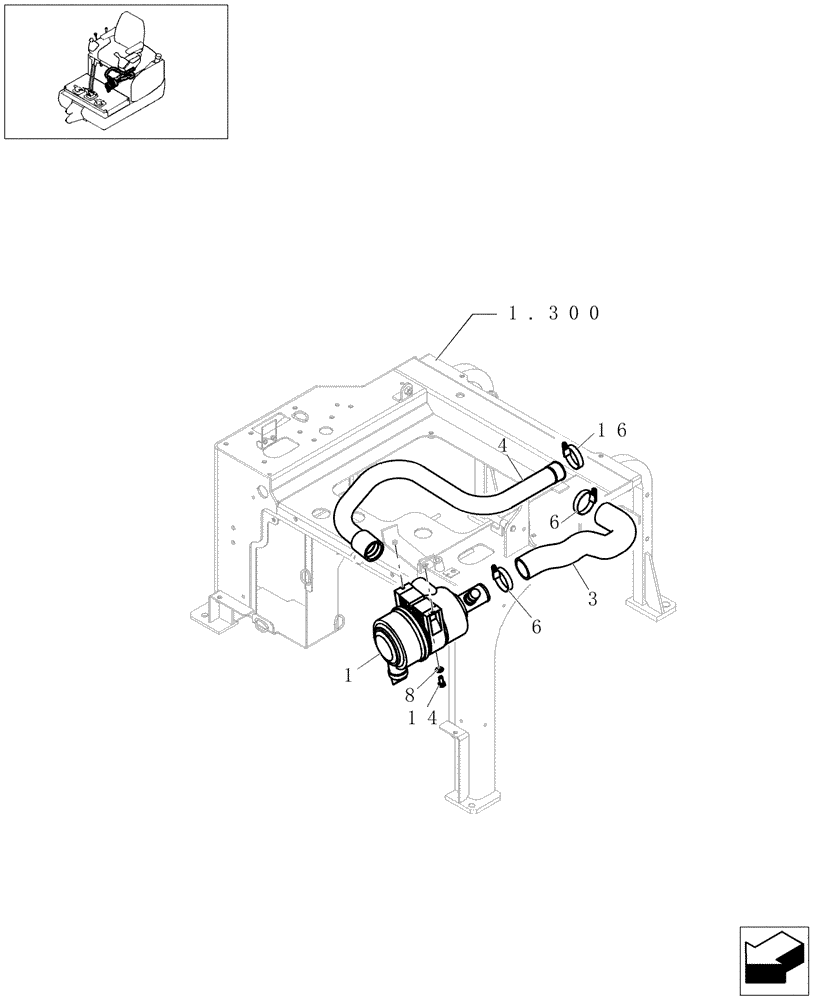 Схема запчастей Case CX16B - (0.001[01]) - AIR CLEANER (10) - ENGINE