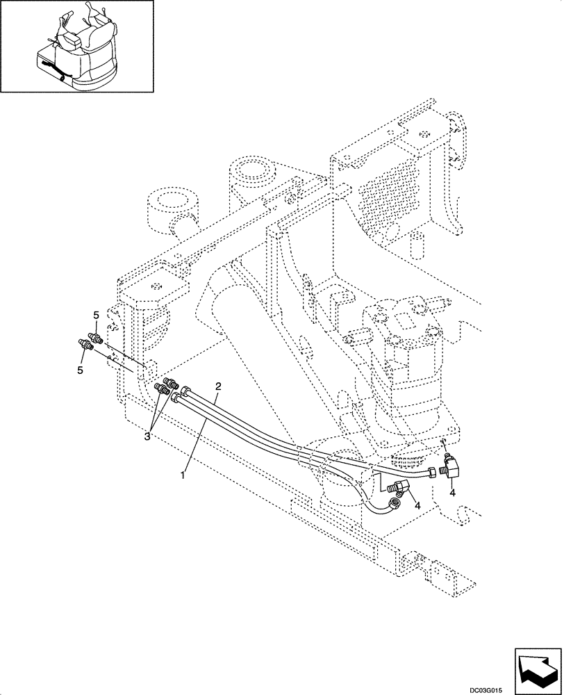 Схема запчастей Case CX14 - (09-29[00]) - LUBRICATION CIRCUIT - SWING (09) - CHASSIS/ATTACHMENTS