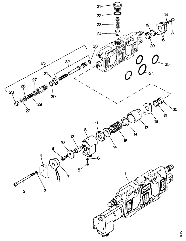 Схема запчастей Case 850 - (J22-1) - LOADER BUCKET DUMP SECTION (07) - HYDRAULIC SYSTEM