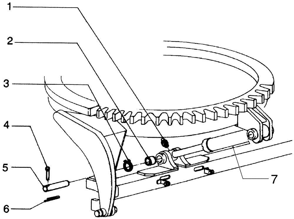 Схема запчастей Case 845B - (09-21[01]) - MOLDBOARD LEAN SYSTEM (09) - CHASSIS/ATTACHMENTS