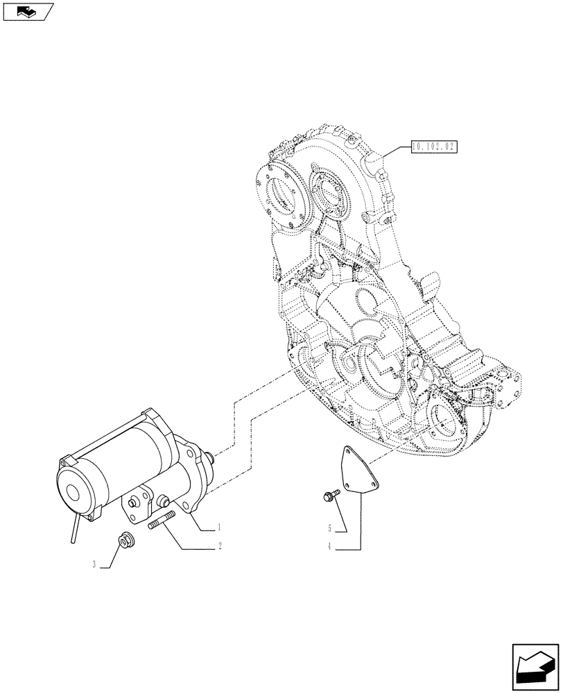 Схема запчастей Case F3DFA613B E003 - (55.201.01) - STARTER MOTOR (504246713) (55) - ELECTRICAL SYSTEMS