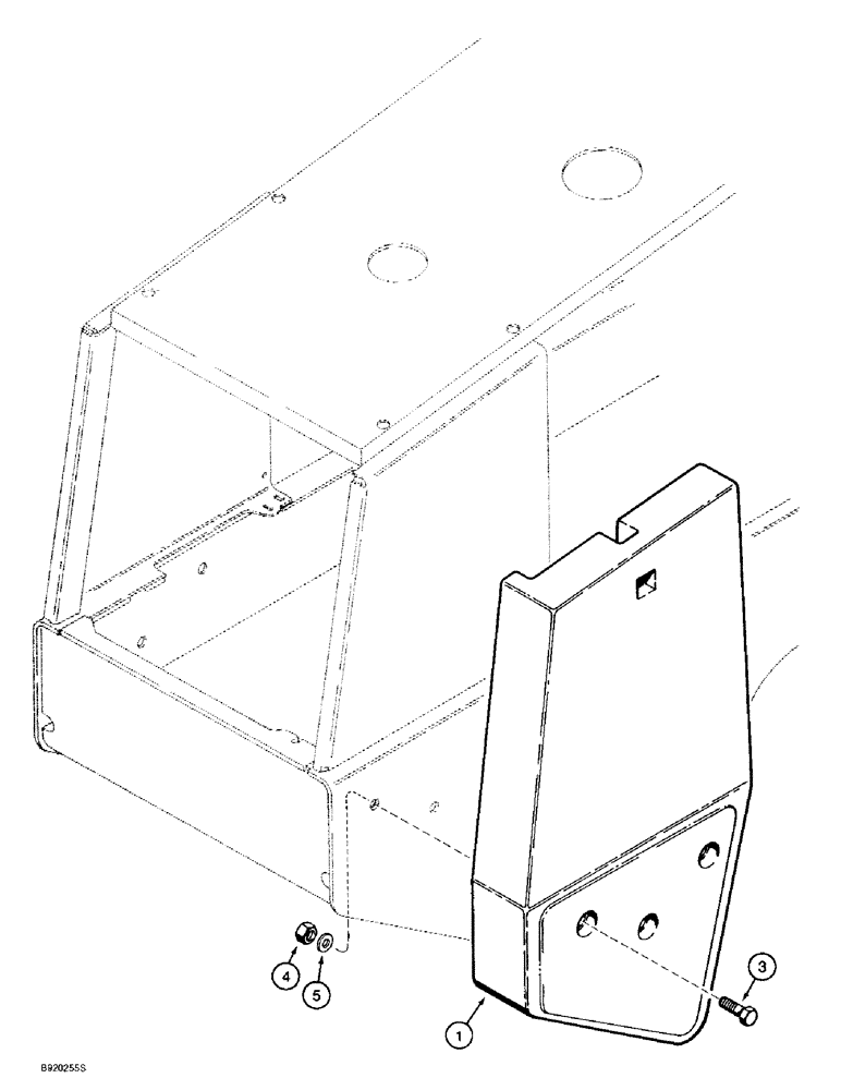 Схема запчастей Case 721B - (9-024) - COUNTERWEIGHTS, 2400 POUND TOTAL WEIGHT (09) - CHASSIS/ATTACHMENTS