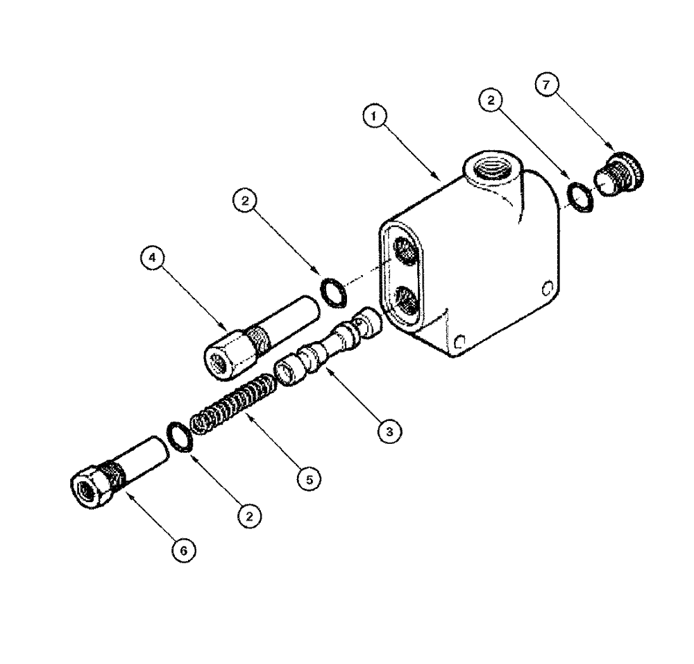 Схема запчастей Case 865 DHP - (5-010) - VALVE PRIORITY ASSEMBLY (05) - STEERING