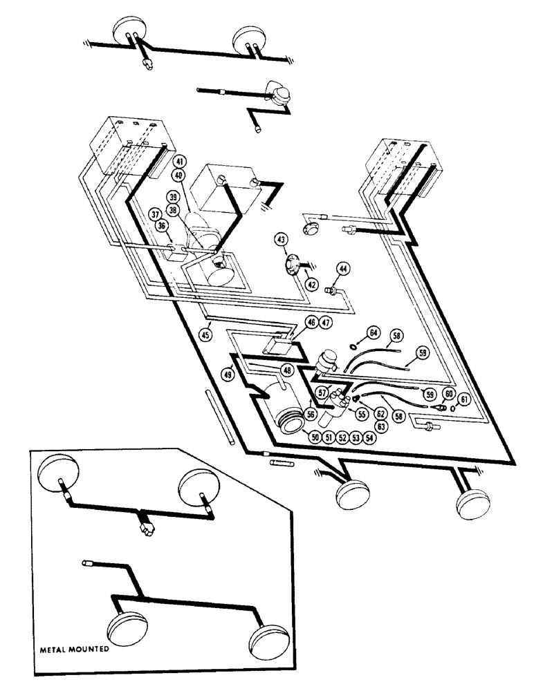 Схема запчастей Case W5A - (082) - ELECTRICAL EQUIPMENT AND WIRING, (188) SPARK IGNITION ENGINE W/ GENERATOR SYSTEM (04) - ELECTRICAL SYSTEMS