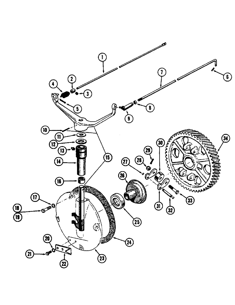 Схема запчастей Case W8B - (044) - GOVERNOR, (377) SPARK IGNITION ENGINE (01) - ENGINE