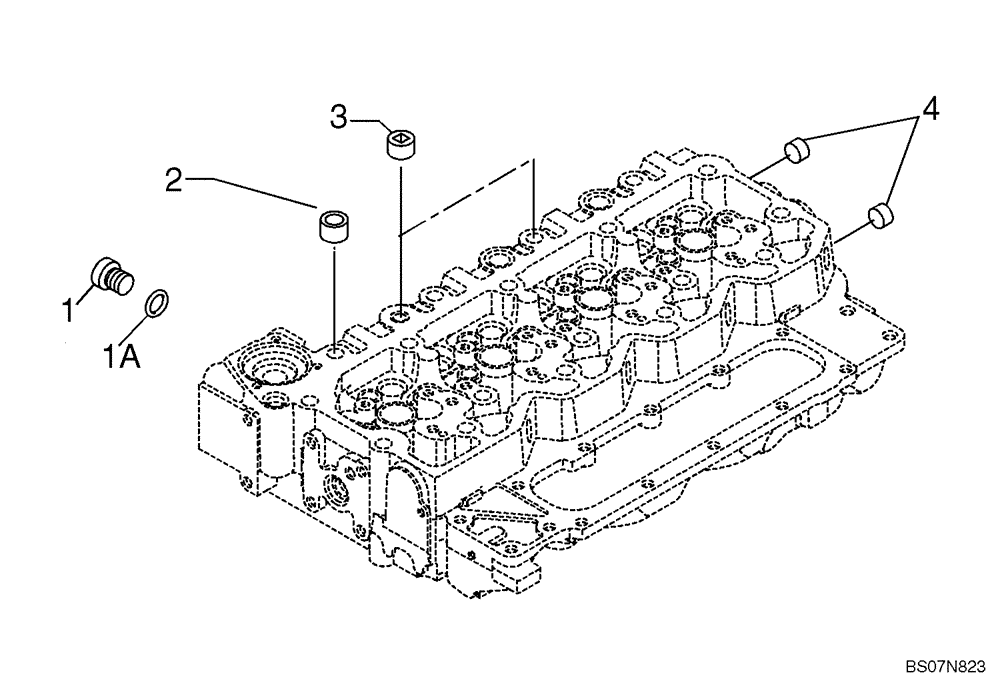 Схема запчастей Case 521E - (02-24A) - PIPING - ENGINE COOLING SYSTEM (02) - ENGINE