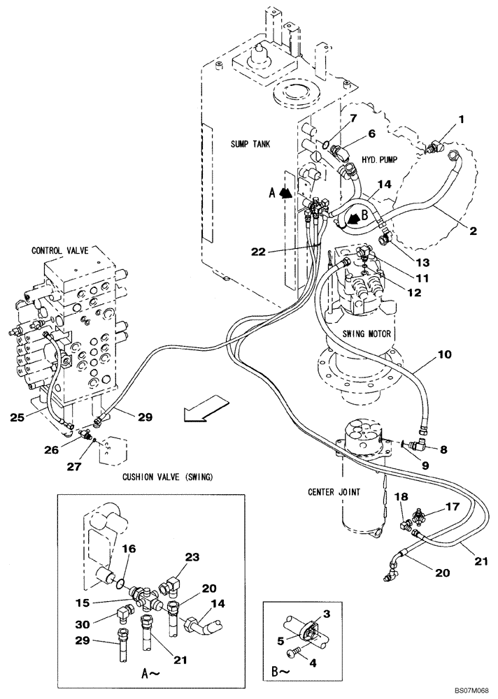 Схема запчастей Case CX135SR - (08-10) - HYDRAULICS- DRAIN LINE - MULTI (08) - HYDRAULICS