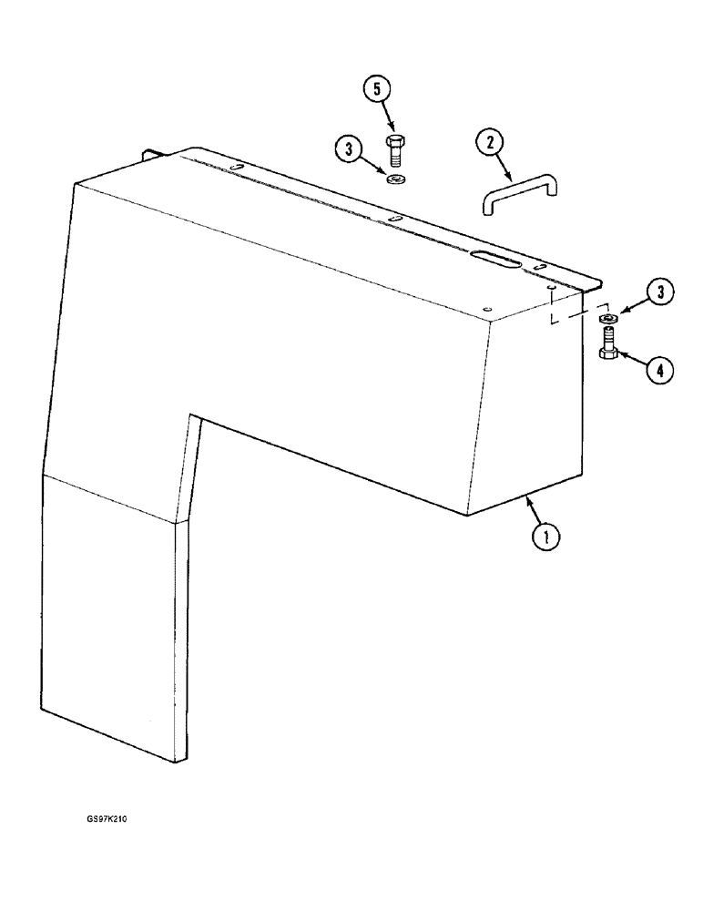 Схема запчастей Case 888 - (9C-08) - VALVE PANEL COVER (09) - CHASSIS