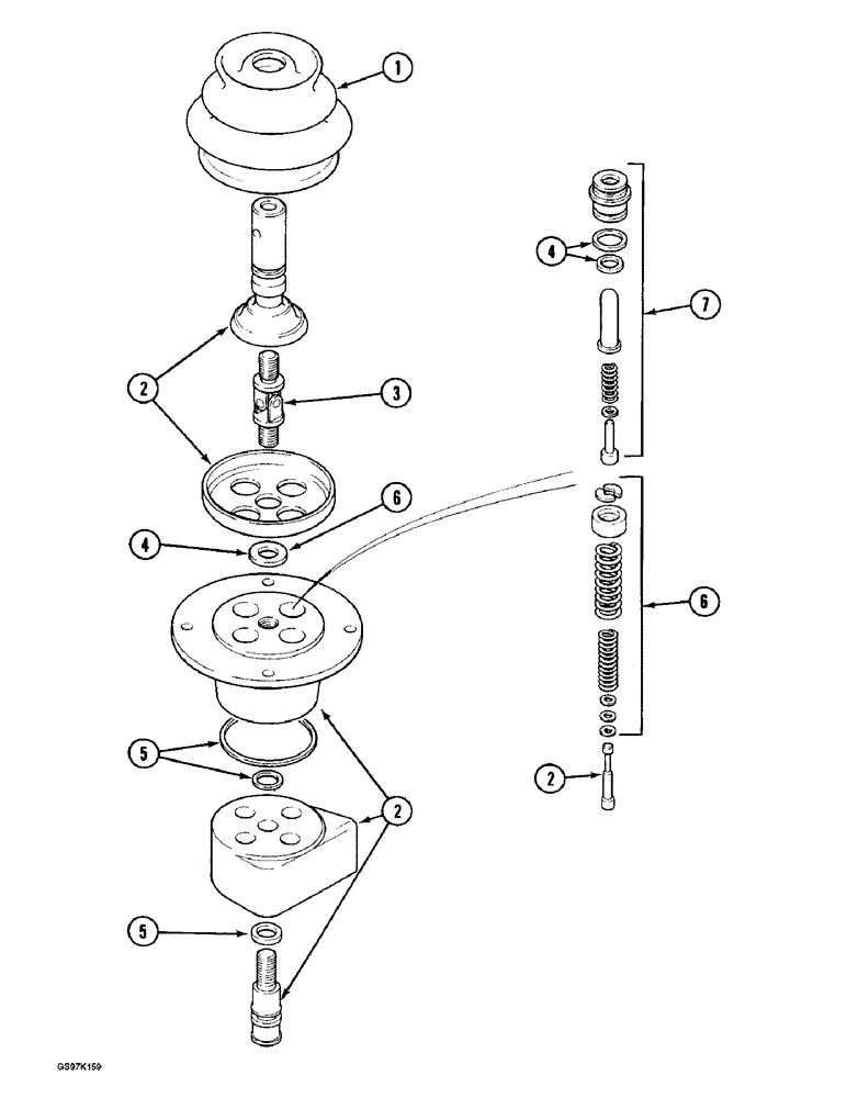 Схема запчастей Case 888 - (8D-12) - HAND CONTROL VALVE, P.I.N. 15483 AND AFTER, P.I.N. 106801 AND AFTER (08) - HYDRAULICS