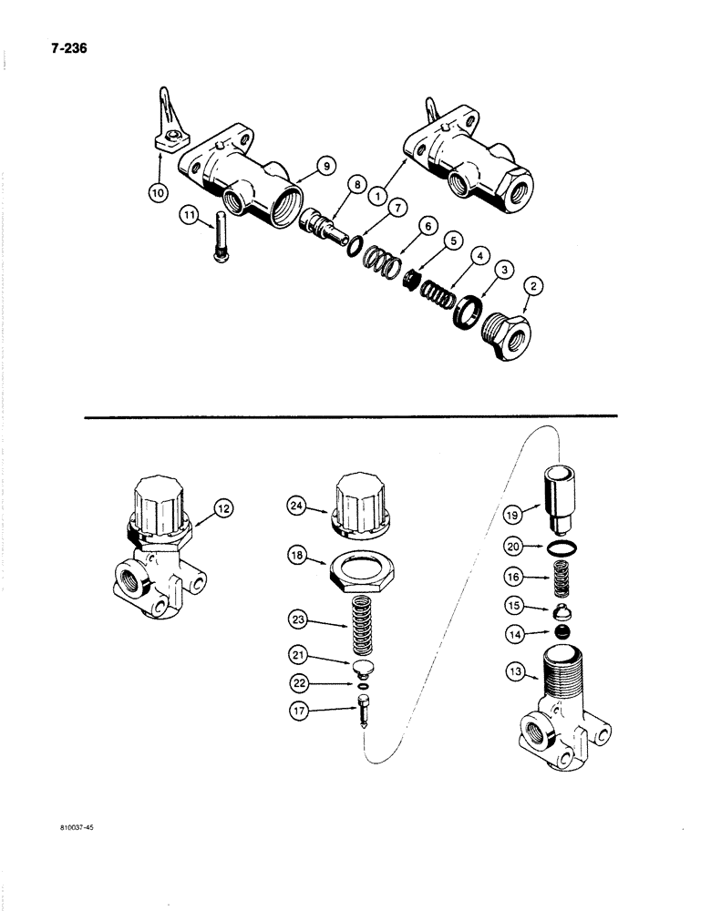 Схема запчастей Case 780C - (7-236) - BRAKE SYSTEM (07) - BRAKES