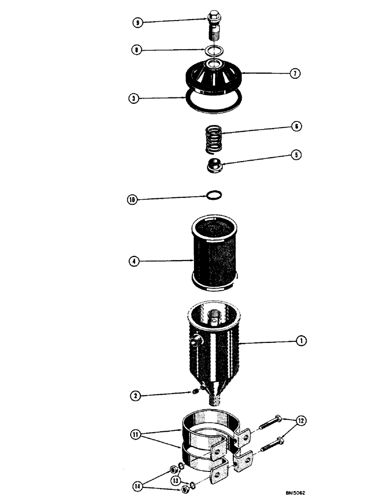 Схема запчастей Case 800 - (118) - HYDRAULIC OIL FILTER (07) - HYDRAULIC SYSTEM