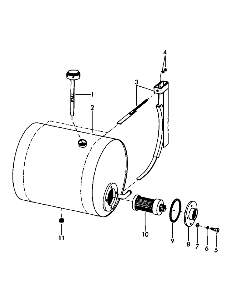 Схема запчастей Case 50 - (H03) - HYDRAULIC OIL RESERVOIR (35) - HYDRAULIC SYSTEMS