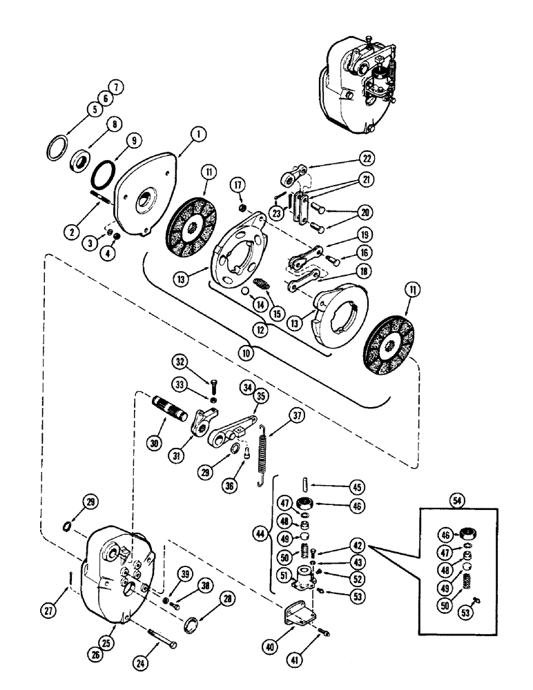 Схема запчастей Case 750 - (086) - HYDRAULIC BRAKES (04) - UNDERCARRIAGE