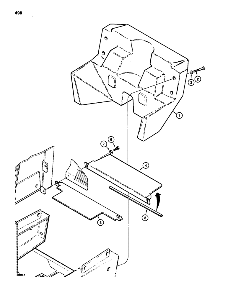 Схема запчастей Case 580D - (498) - FRONT COUNTERWEIGHT (09) - CHASSIS/ATTACHMENTS