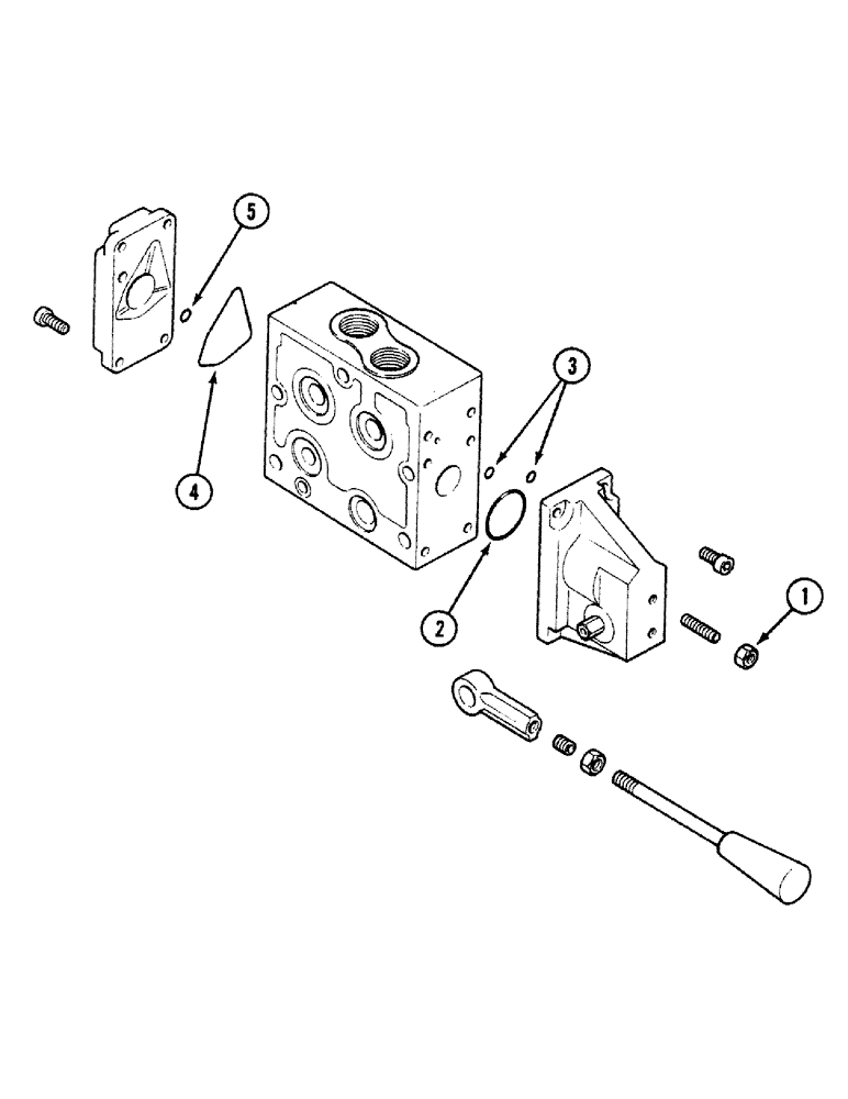 Схема запчастей Case 580SK - (8-260) - CONTROL LEVER VALVE SEALS (PVG32), PRESTIGE VERSION (08) - HYDRAULICS