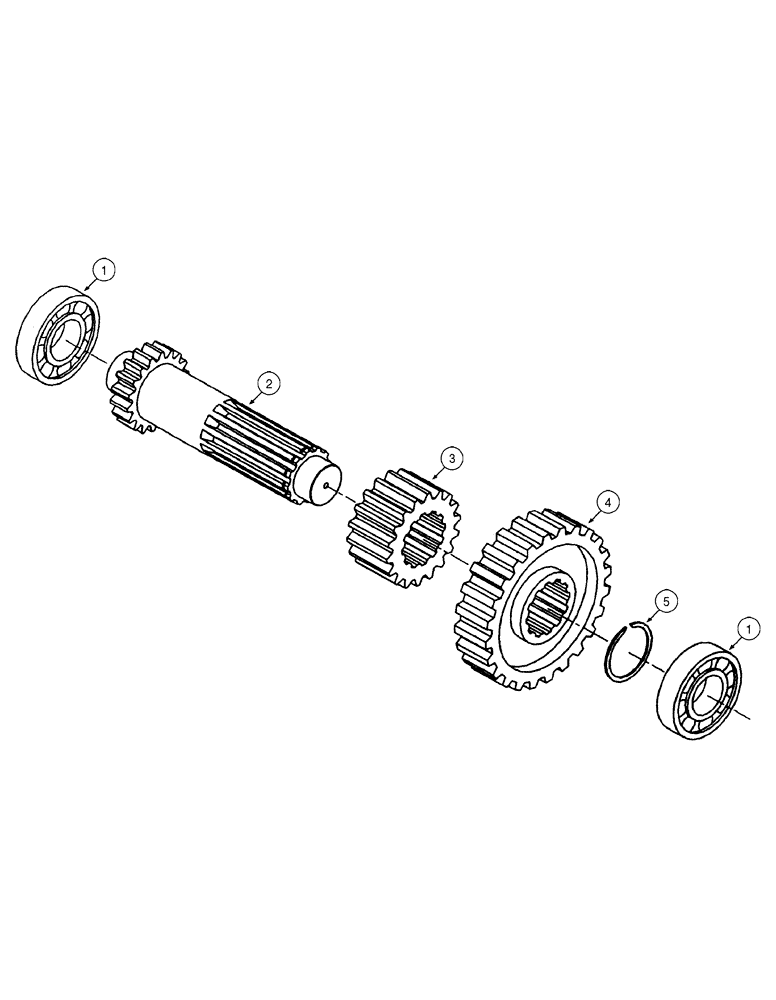 Схема запчастей Case 885 - (06-26[01]) - TRANSMISSION - 6th SPEED AXLE (06) - POWER TRAIN