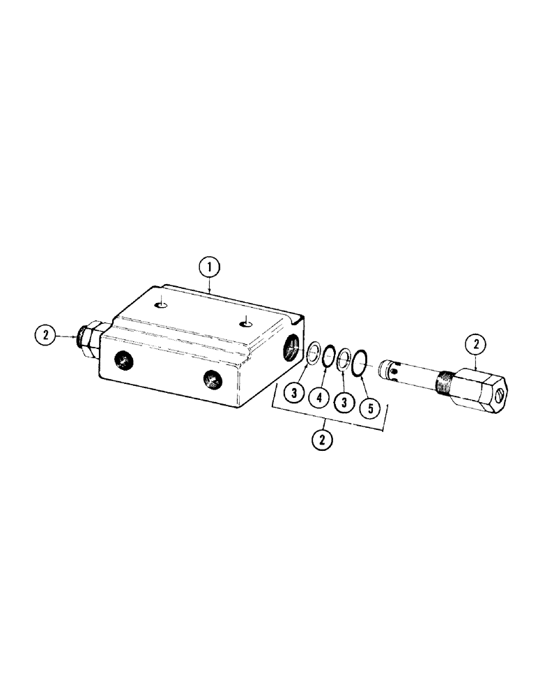 Схема запчастей Case 980 - (136) - SWING INLINE RELIEF VALVE (07) - HYDRAULIC SYSTEM