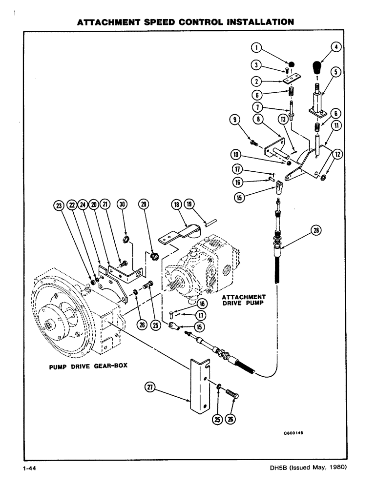 Схема запчастей Case DH5 - (1-44) - ATTACHMENT SPEED CONTROL INSTALLATION (35) - HYDRAULIC SYSTEMS