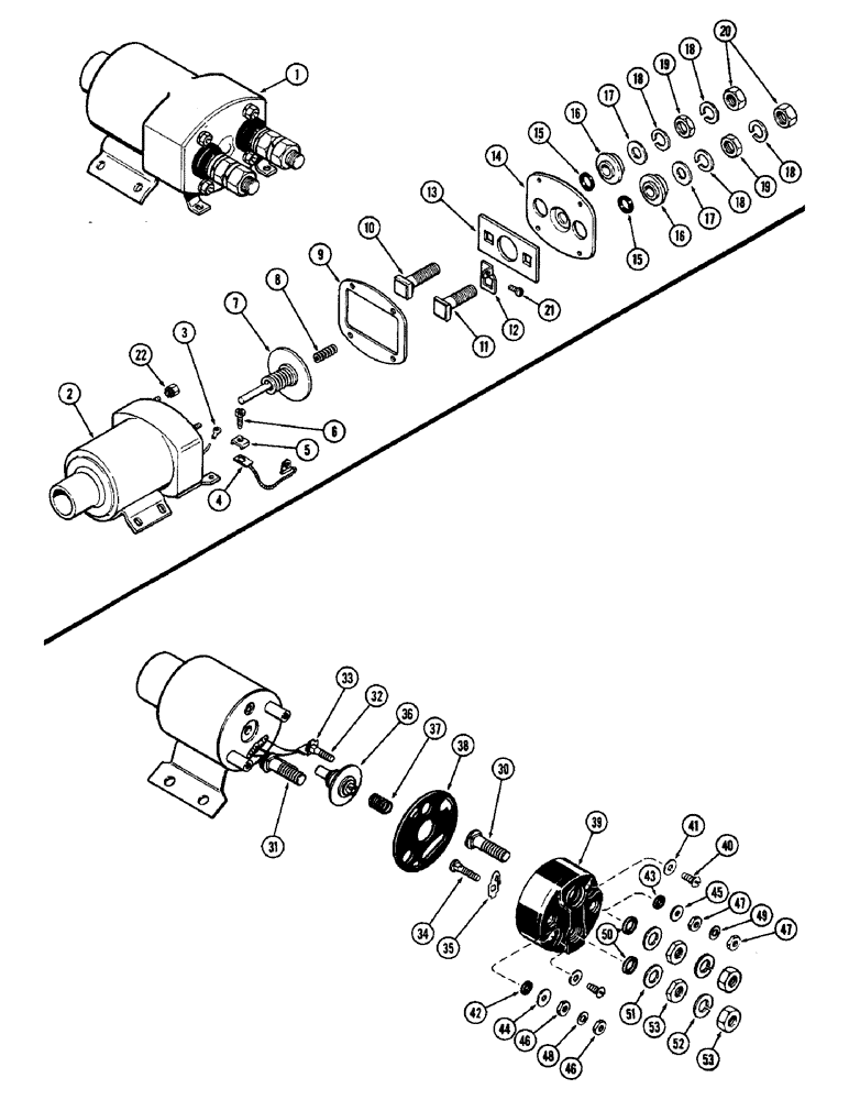 Схема запчастей Case W9E - (074) - A42376 SOLENOID, (401B) DIESEL ENGINE, A40461 SOLENOID (04) - ELECTRICAL SYSTEMS