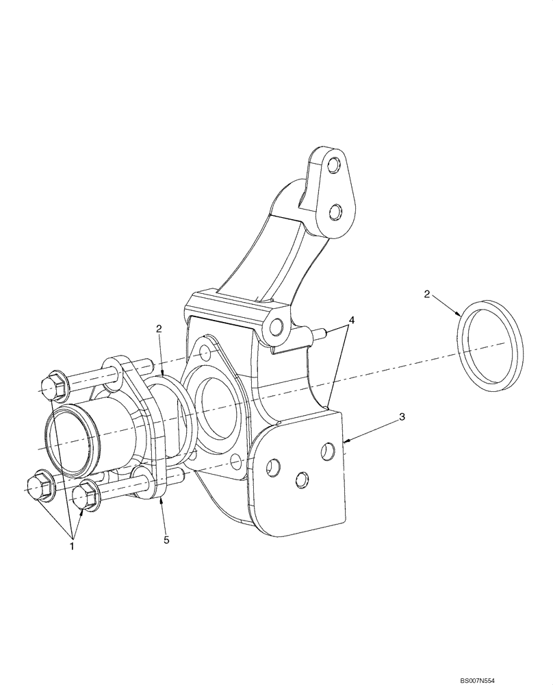 Схема запчастей Case 521E - (02-39) - COOLING SYSTEM - ENGINE (02) - ENGINE