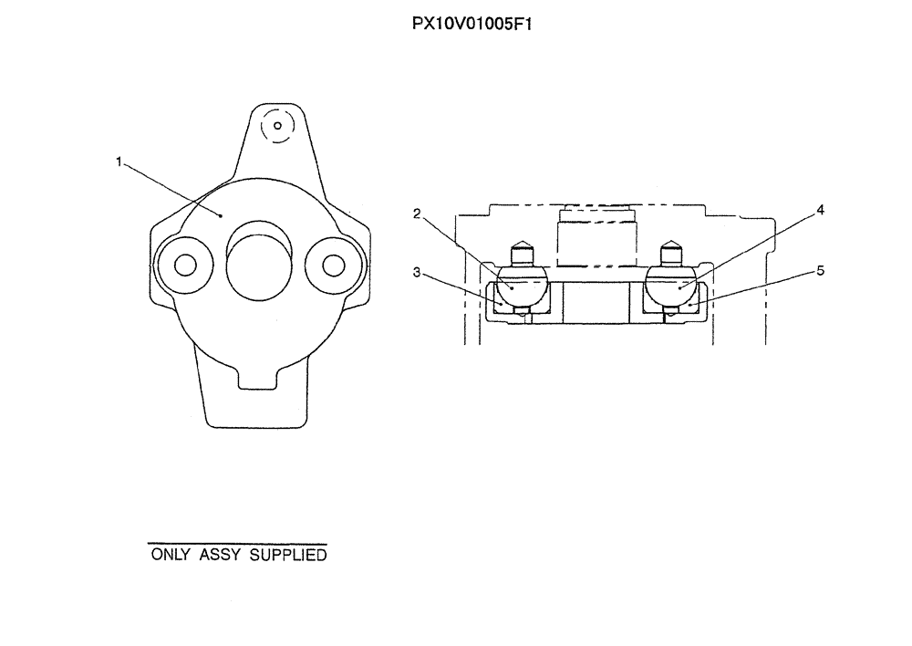 Схема запчастей Case CX31B - (07-024) - BLOCK ASSY (35) - HYDRAULIC SYSTEMS