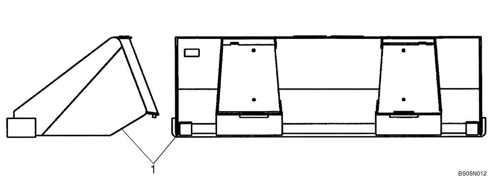 Схема запчастей Case 430 - (09-09) - BUCKETS - LOADER, HEAVY DIRT (09) - CHASSIS