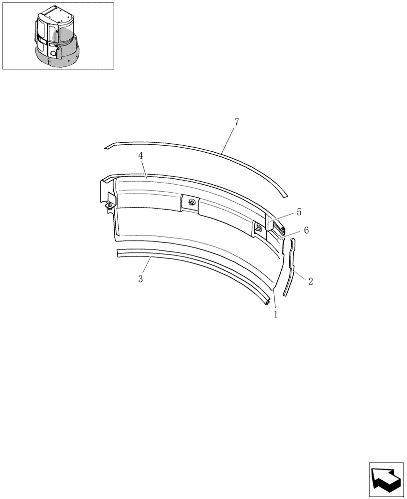 Схема запчастей Case CX27B - (1.300[08]) - GUARDS (01) - Section 1