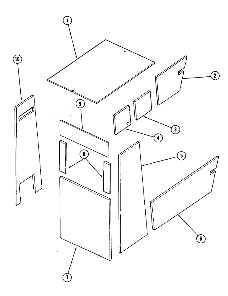 Схема запчастей Case 35 - (062) - CAB AND ATTACHING PARTS (90) - PLATFORM, CAB, BODYWORK AND DECALS