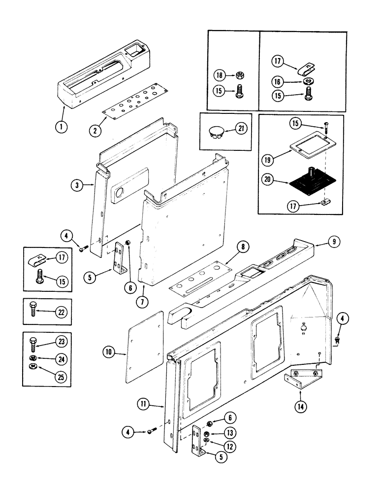 Схема запчастей Case 50 - (4-086) - INSTRUMENT PANELS (04) - ELECTRICAL SYSTEMS