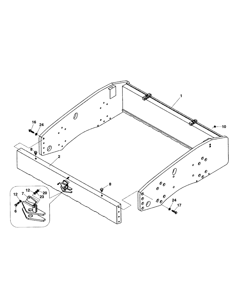 Схема запчастей Case SV216 - (12-005-00[01]) - CHASSIS - DRUM - IF USED (09) - CHASSIS/ATTACHMENTS