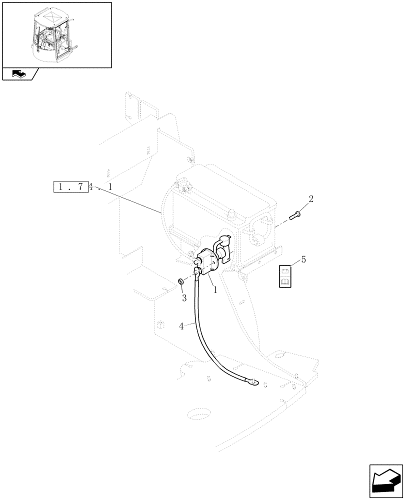 Схема запчастей Case 21E - (746) - BATTERY MASTER SWITCH ASSEMBLY (18) - VARIATIONS