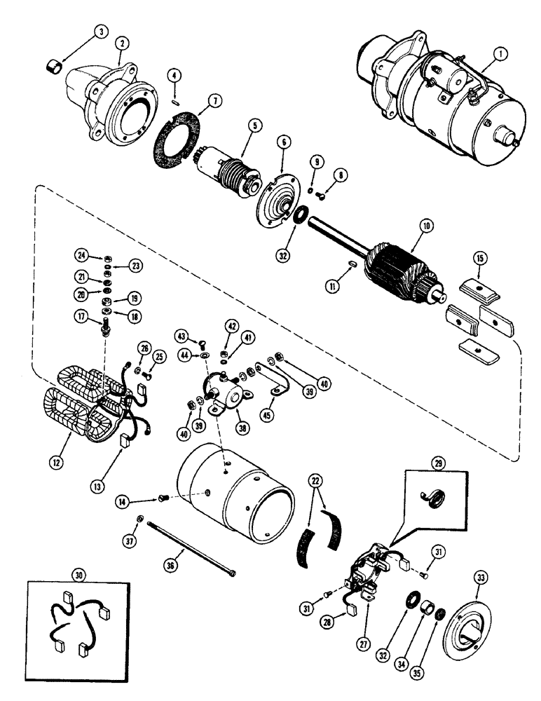 Схема запчастей Case 480CK - (072) - A36584 STARTER, (148B) SPARK IGNITION ENGINE, FIRST USED TRACTOR SERIAL NUMBER 8656686 