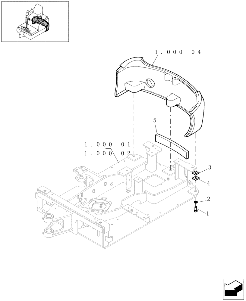 Схема запчастей Case CX16B - (1.000[04]) - UPPER FRAME - COUNTERWEIGHT INSTALLATIONS (10) - ENGINE