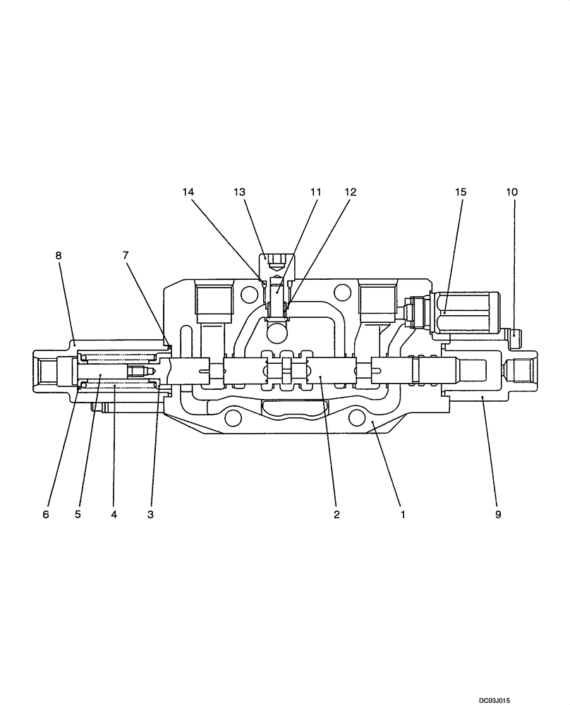 Схема запчастей Case CX47 - (08-39[00]) - VALVE ASSY - BOOM, SWING (08) - HYDRAULICS