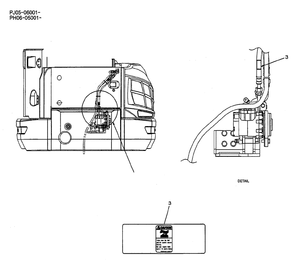 Схема запчастей Case CX50B - (06-017) - NAME PLATE INSTAL, P/N PW22T00170F2 (90) - PLATFORM, CAB, BODYWORK AND DECALS