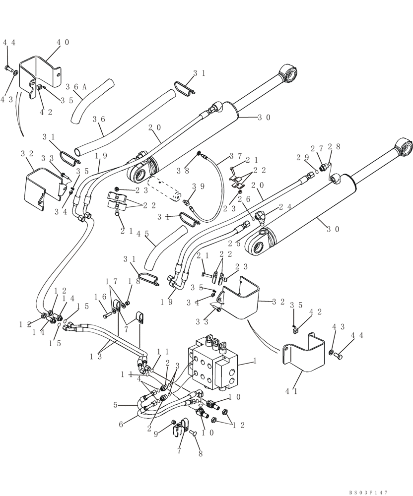 Схема запчастей Case 850K - (08-05) - HYDRAULICS - LIFT CIRCUIT (08) - HYDRAULICS