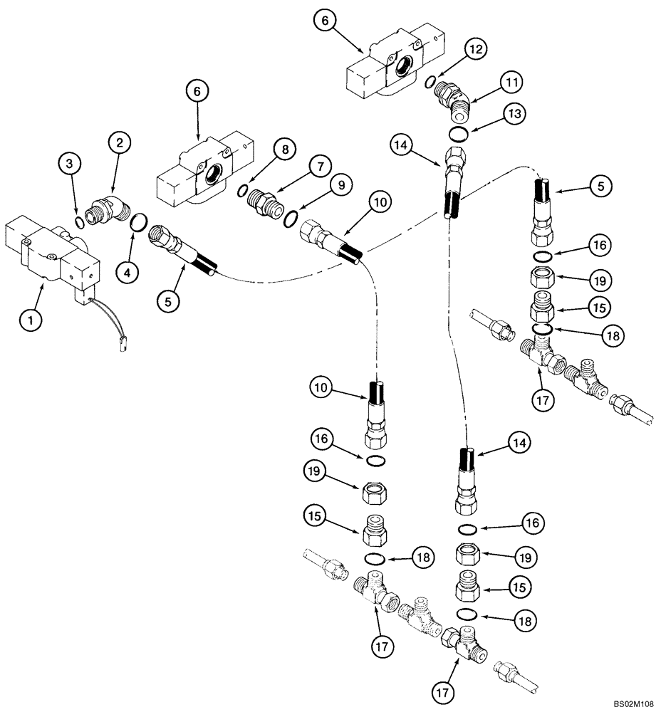 Схема запчастей Case 921C - (08-51) - HYDRAULICS - RIDE CONTROL (May 2 2007 3:42PM) (08) - HYDRAULICS