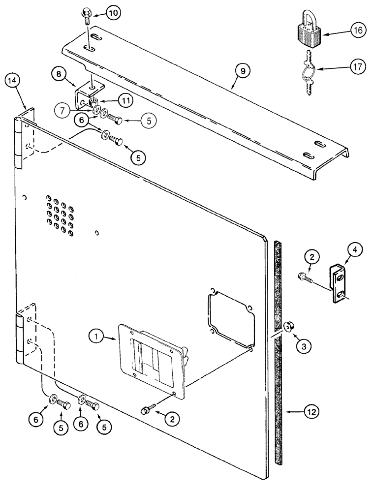 Схема запчастей Case 1150H - (09-12) - COVERS - REAR (09) - CHASSIS