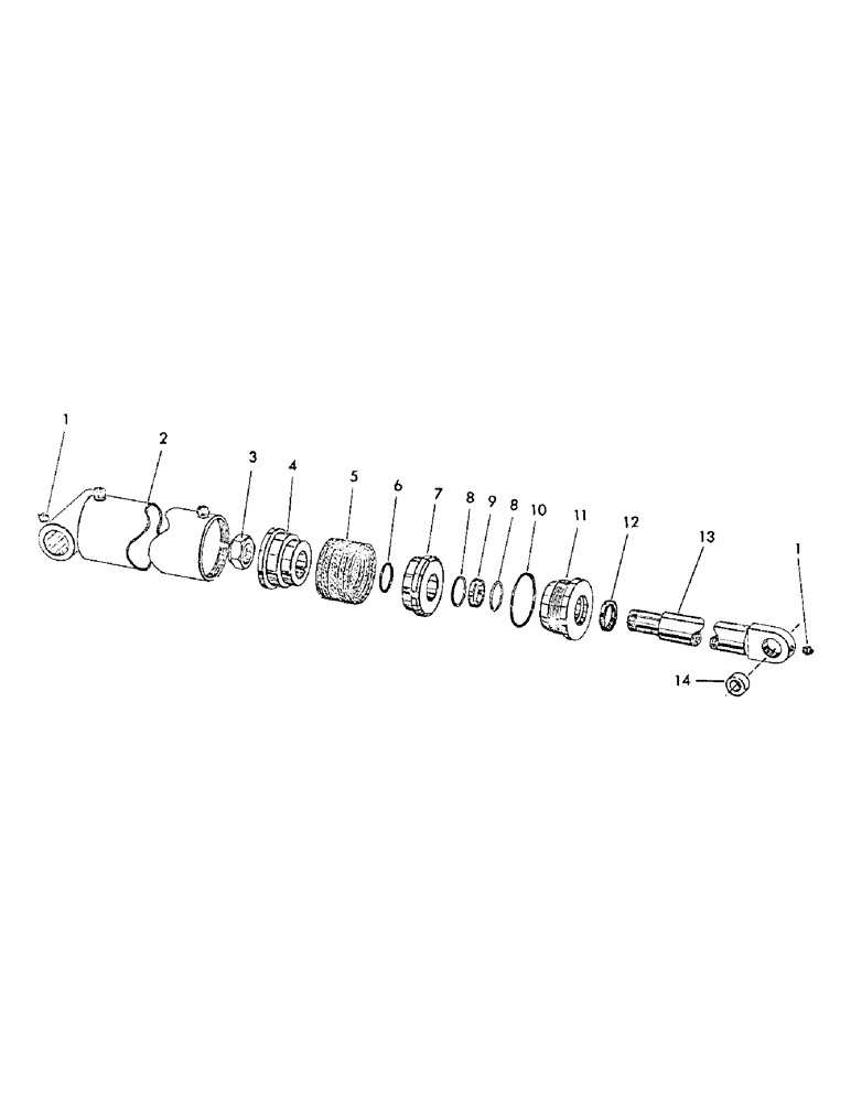 Схема запчастей Case 30YC - (H05) - WRIST-O-TWIST CYLINDER (4" ID X 6.45 STROKE) (07) - HYDRAULIC SYSTEM