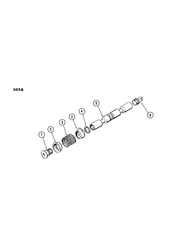 Схема запчастей Case 980B - (303A) - PLUNGER ASSEMBLIES FOR:, MAIN CONTROL VALVES, (HYDRECO) (07) - HYDRAULIC SYSTEM