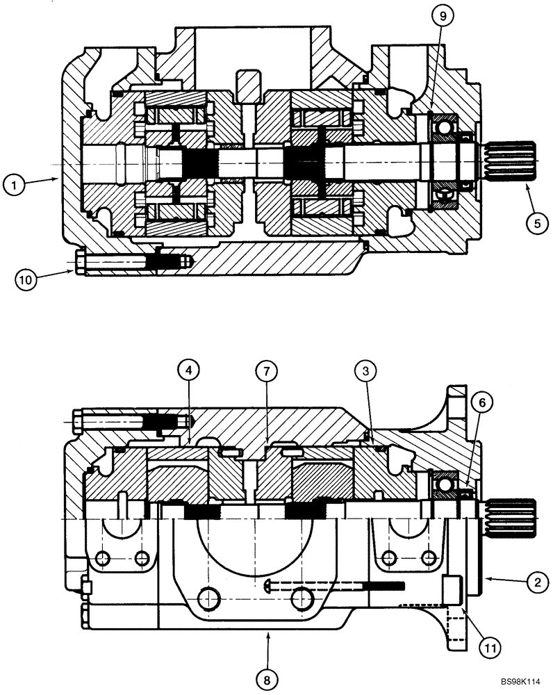 Схема запчастей Case 921C - (08-11) - PUMP ASSY (FEB 16 2012 1:39PM) (08) - HYDRAULICS