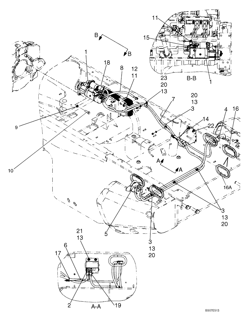 Схема запчастей Case 921E - (04-01) - BATTERY - CABLES/STARTER (04) - ELECTRICAL SYSTEMS