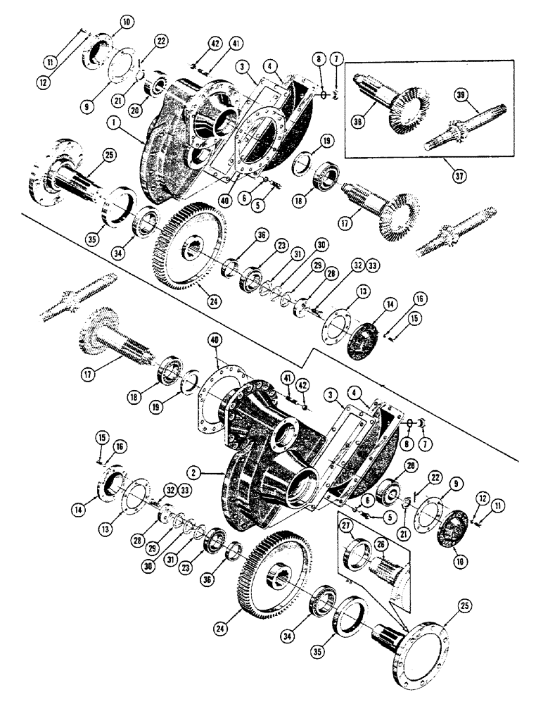 Схема запчастей Case 600 - (094) - FINAL DRIVE INST. (STANDARD), (USED FROM SERIAL #656-471) (03) - TRANSMISSION