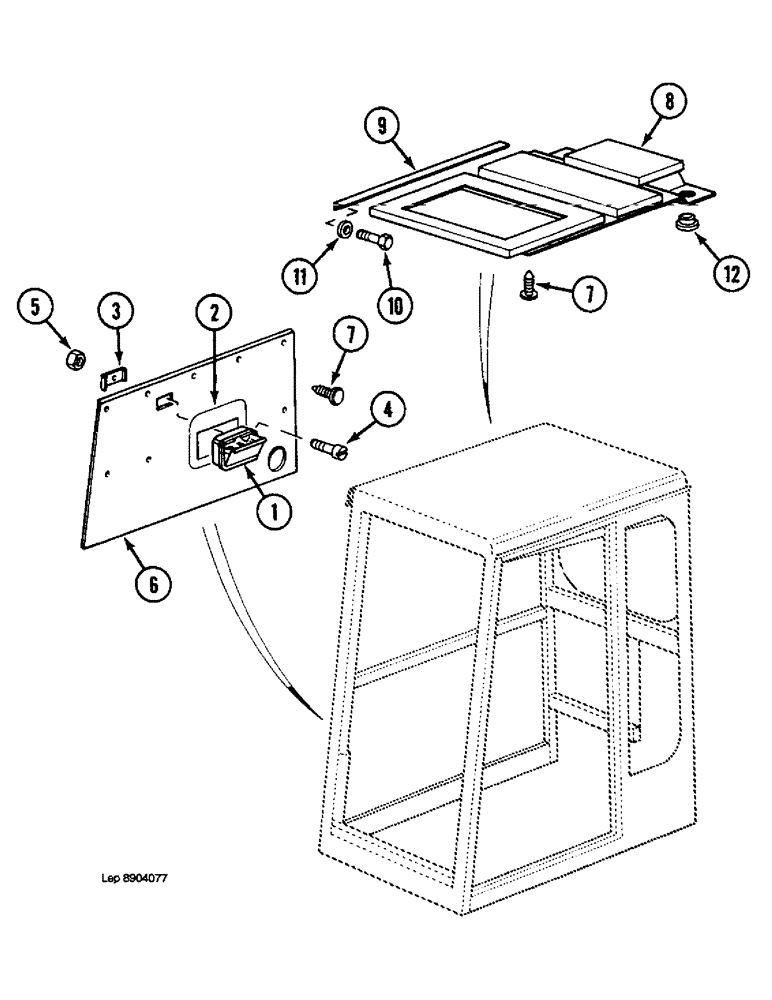 Схема запчастей Case 1088 - (9E-10) - CAB, INSULATION (09) - CHASSIS/ATTACHMENTS