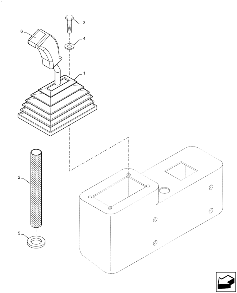 Схема запчастей Case SV211 - (55.512.CL[01]) - TRAVEL CONTROL, LEVER ASSEMBLY (55) - ELECTRICAL SYSTEMS