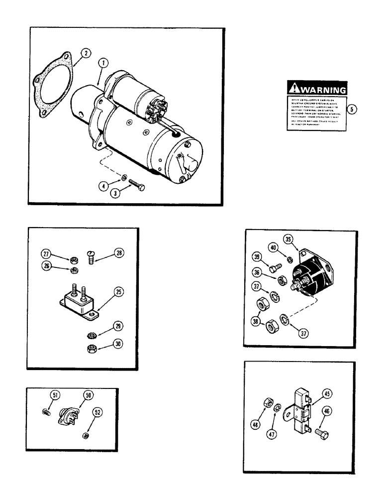 Схема запчастей Case 580B - (114) - ELECTRICAL EQUIPMENT MOUNTING, (188) DIESEL ENGINE (04) - ELECTRICAL SYSTEMS