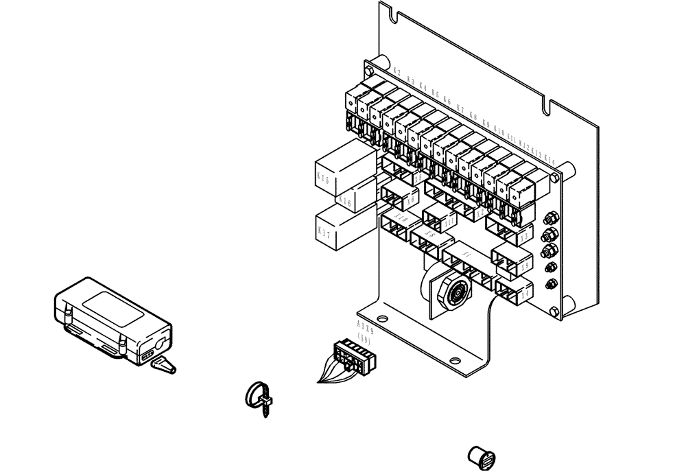 Схема запчастей Case 221D - (32.883[001]) - ANTI-THEFT DECICE (OPTION) (S/N 581101-UP) (55) - ELECTRICAL SYSTEMS