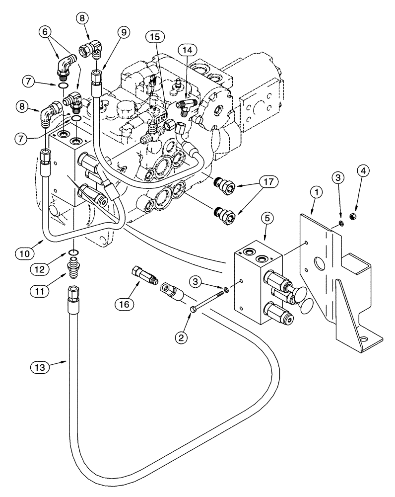 Схема запчастей Case 85XT - (07-06) - BRAKE RELEASE MANUAL (07) - BRAKES