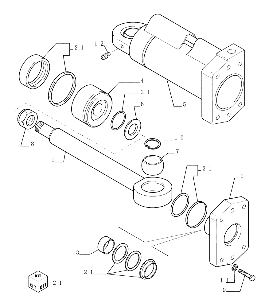 Схема запчастей Case 1850K - (9.471[03]) - 6 - WAY BLADE - LT - ANGLE CYLINDER - OPTIONAL CODE 774180001 (19) - OPTIONS